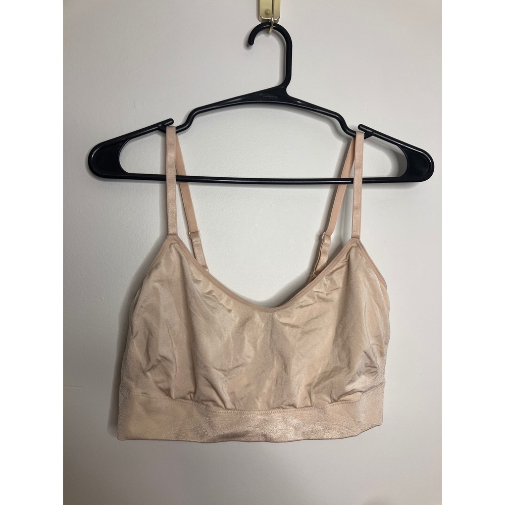 Wacoal B-Smooth Bralette Womens 2XL Beige Excellent Seamless Wire-Free 835575